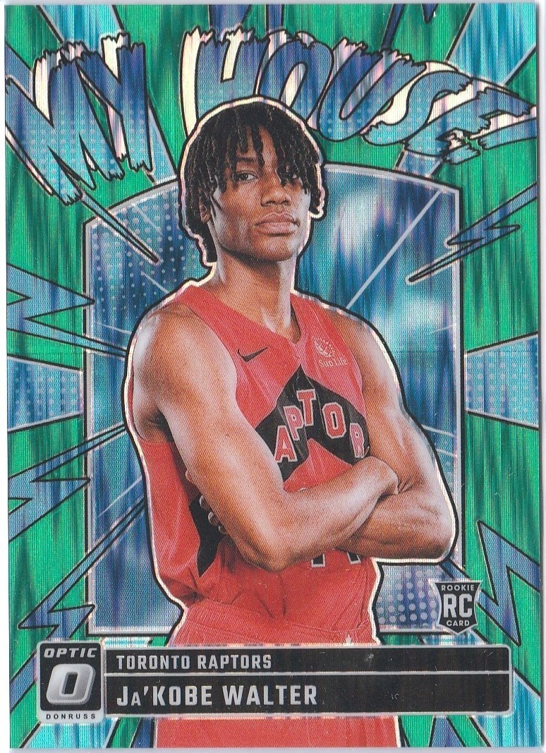 2024-25 DONRUSS OPTIC MY HOUSE GREEN SHOCK JA'KOBE WALTER RC RARE /149