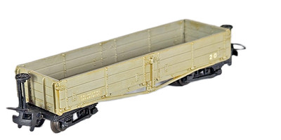 Drehgestell offener Wagen Ingenieure grau Kriegsabteilungen Lackierung Rollen Lagerware ohne Verpackung.