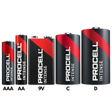 DURACELL BATTERIES INDUSTRIAL PROCELL INTENSE AA, AAA, C, D & 9V BATTERY