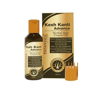 Patanjali Kesh Kanti Advance Herbal Hair Expert Oil 100ml Stärkeres & längere...