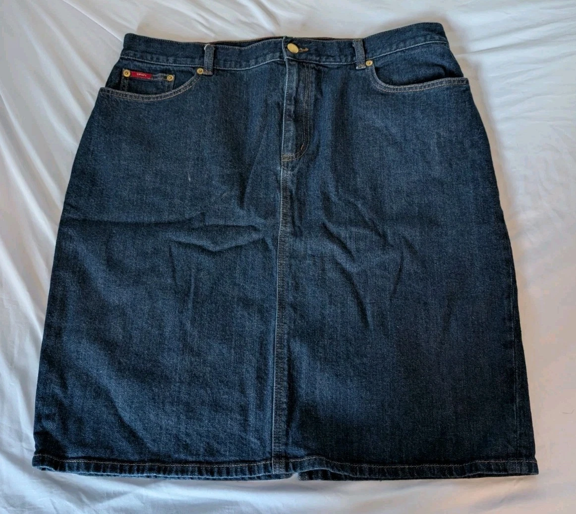Chaps Women's Blue Denim Dress Size 16