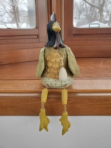 Williraye Studio Rockie Rooster Figurine. Folk Art Primitive Country Decor 1999