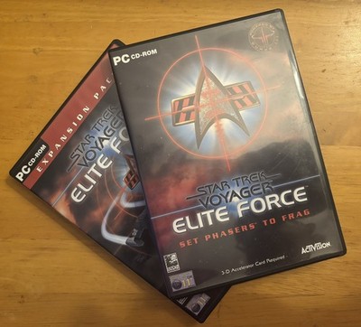Star Trek Voyager: Elite Force & Expansion Pack PC CD-ROM Spiel mit Handbuch