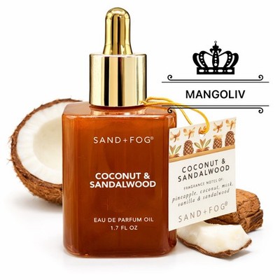 Coconut Sandalwood ~Sand + Fog EDP Oil Dropper 1.7 oz/ 50 ml ( Aka Santorini)