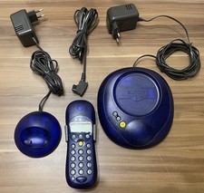 Swatch Cordless Telefon mit Station und Anrufbeantworter In blau