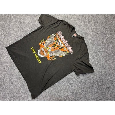 Harley Davidson Cafe Las Vegas Graphic T Shirt 3XL Y2K