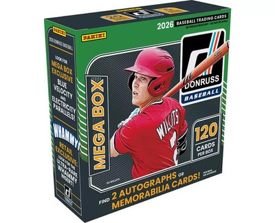 2026 Panini Donruss Baseball Mega Box Brand New QTY