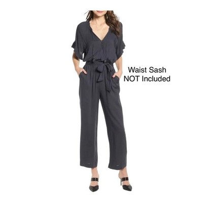 PAIGE Harmony jumpsuit in obsidian Large NEW