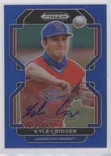 2022 Panini Prizm Draft Picks Blue 99/99 Kyle Crigger #PDP202 Auto 15t1