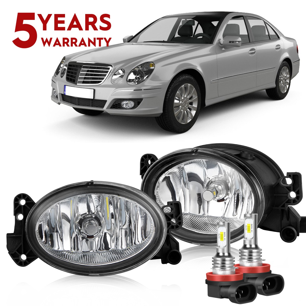 For Mercedes Benz 2007-2009 W211 E320 E350 E550 Fog Light Lamp 2006-08-13-2015