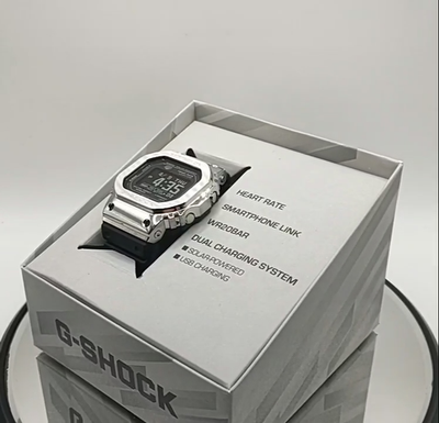 Casio G-SHOCK GM-H5600-1JR G-SQUAD Metal Bluetooth Digital Silver