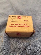 Toledo Beaver Pipe Die 1/2" Dies for No. 999 or 2" H.S. Opening Die Head Dies 