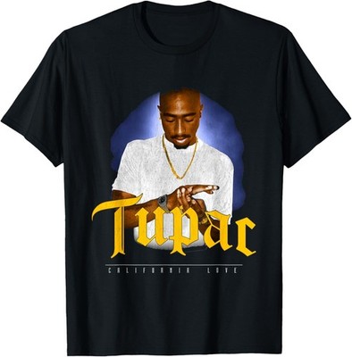 Official Tupac 247 T-Shirt   Hands Down Logo Graphic Tee for Rap Fans