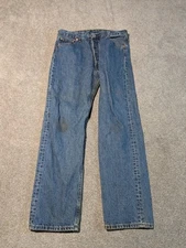 Vintage Levis Jeans Mens 36x32 (34x32) 501-0193 XX 1990s Button Fly Straight Leg