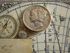 1945-P  MERCURY DIME 90% SILVER