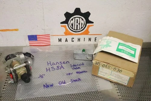 Hansen HS8A Solenoid Valve 1/2" 115V 50/60Hz New Old Stock See All Pictures