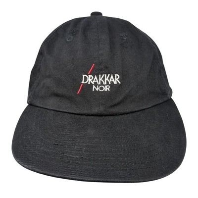 Drakkar Noir Slideback Hat Black One Size Embroidered Guy Laroche