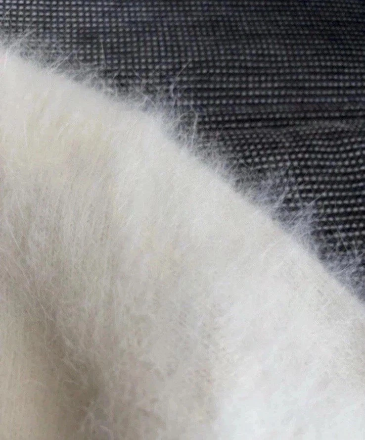 Neue Weiß Rollkragenpullover angora 80% Dick Langhaarig Damen/Herren tragen! - Bild 2 von 4