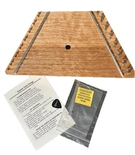 TK O’Brien’s Birch Lap Harp, Original Box, 36 Songs Sheet Music, Tuning Tool