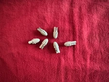 Vintage 1958 Mattel Shootin Shell Plastic Bullet Tips Lot of 6