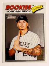 2026 Topps Heritage #147 Jordan Beck Chrome Colorado Rockies