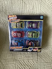 SPEED SHOTZ Mini PULL-BACK POWERED RACERS Set Of 6