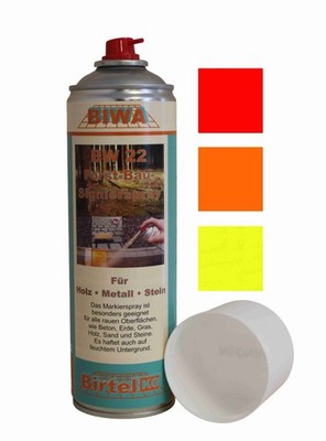 Markierspray 500ml Forst Bau Signierspray  Leuchtspray Leuchtmarkierfarbe BW22