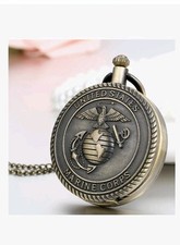 New USMC Marine CORPS quartz military Pocket Watch