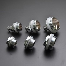 BSP Manual White Chrome Directional Radiator Air Vent Bleed Valve and Cap Plug