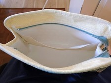 Vintage 1978 Cute Retro Makeup Bag AVON SKINPLICITY ZIPPERED TOTE 10 Inch