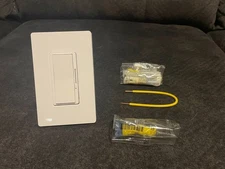 Lutron Diva Smart Dimmer Switch Caseta DVRF-6L-WH + Claro Wall Plate - NEW