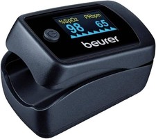 Image of Beurer PO45 Pulse Oximeter Measures Heart Rate Arterial Oxygen Saturation