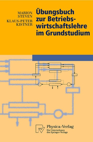 ÜBungsbuch Zur Betriebswirtschaftslehre Im Grundstudium Klaus-Peter Kistner-image