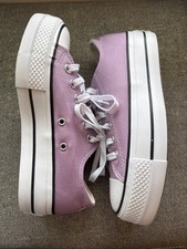 Women's Size 6 Converse ALL STAR LIFT PLATFORM LOW CLASSIC AMETHYST A09394F