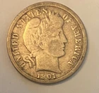 1901-O Barber Dime — photo from another recent sale