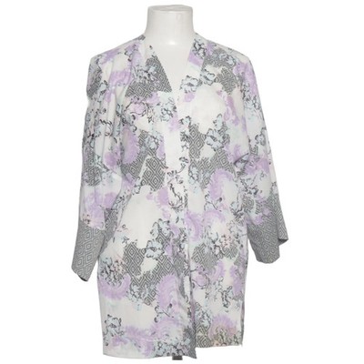 Select, Kimono, Größe: 40, Weiß/Lila/Mehrfarbig, Polyester, Medaillon #m2x
