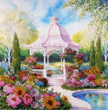 AllAboutEmbroideryUA Bead Embroidery kit Garden House HS-5105 Beading kit