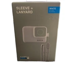 NIB GoPro Silicone Sleeve Lanyard WHITE Compatible For Hero 6 & 5 & Hero