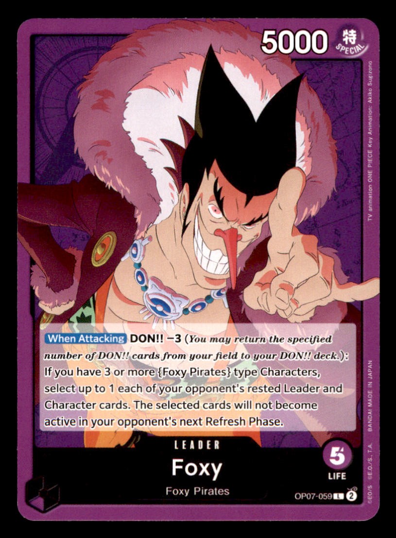 Foxy (059) OP07-059 Leader 500 Years in the Future One Piece Near Mint