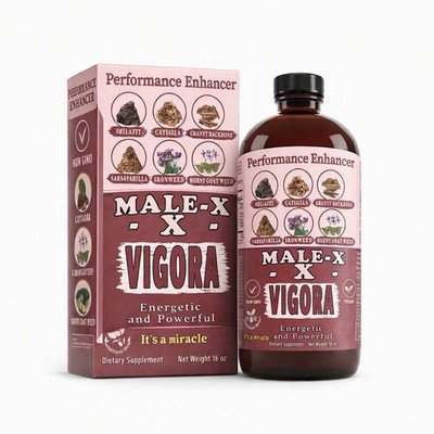 Male-X Bitter 16oz Men's Herbal Tonic Energy Stamina Vitality 8 Days