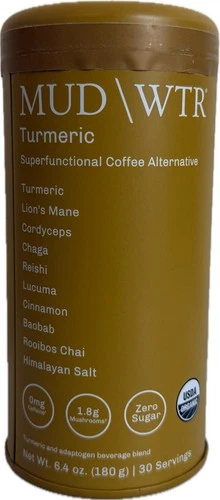 MUDWTR Turmeric Superfunctional Coffee Alternative 6.4 Oz./180g, 30 Servings