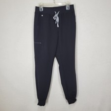 Figs Zamora Jogger Scrub Pants Women  s Size Small Black Technical Collection