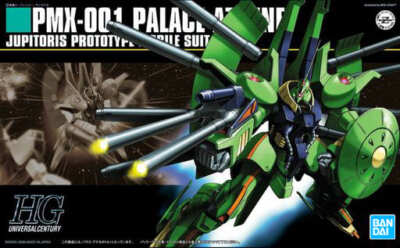 Bandai HGUC Zeta Gundam PMX-001 PALACE ATHENE Plastikmodellbausatz im Maßstab...