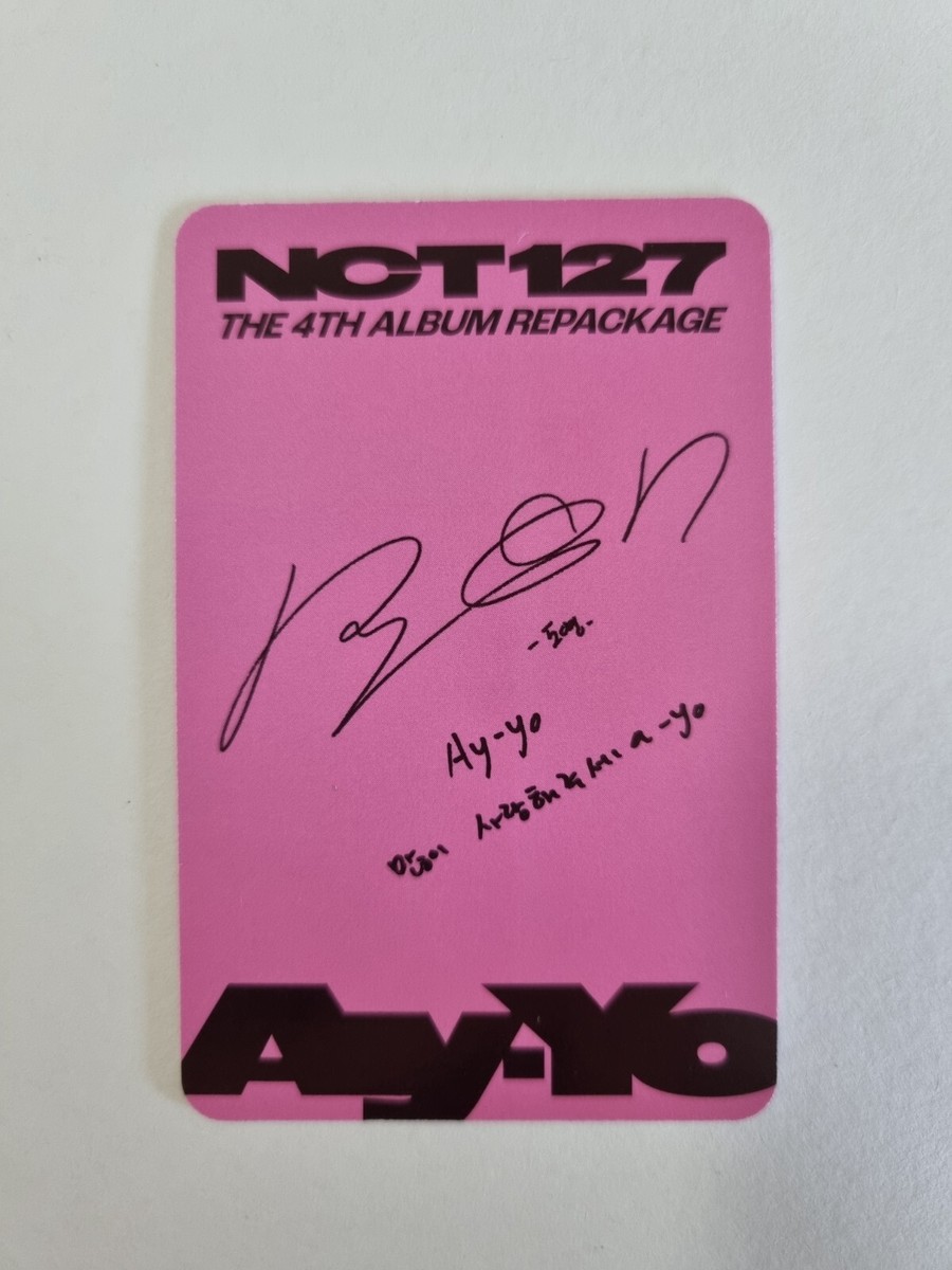 NCT 127 NCT127 4th Album Repackage Ay-yo Official Photocard