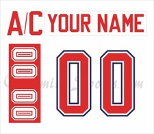 IIHF Team Canada Customized Number Kit For 1988 White Hockey Uniform