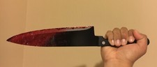 Michael Myers knife prop black and silver custom prop
