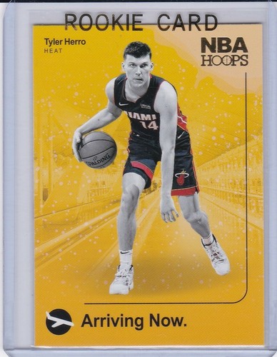 TYLER HERRO ROOKIE CARD Miami Heat ARRVING NOW RC Basketball 2019 NBA HOOPS - 第 1/2 張圖片