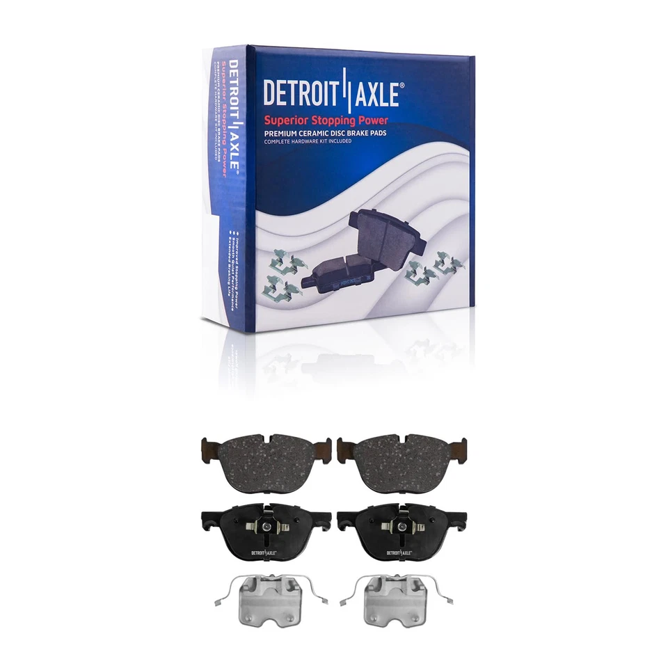 Front and Rear Drilled and Slotted Disc Rotors Brake Pads Kit for for BMW X5 X6 - Image 4 of 4