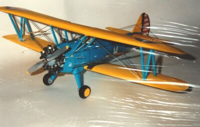 Sander Modellbaubogen 5 - US Navy Trainer Boeing PT-17 Stearman - 1:24