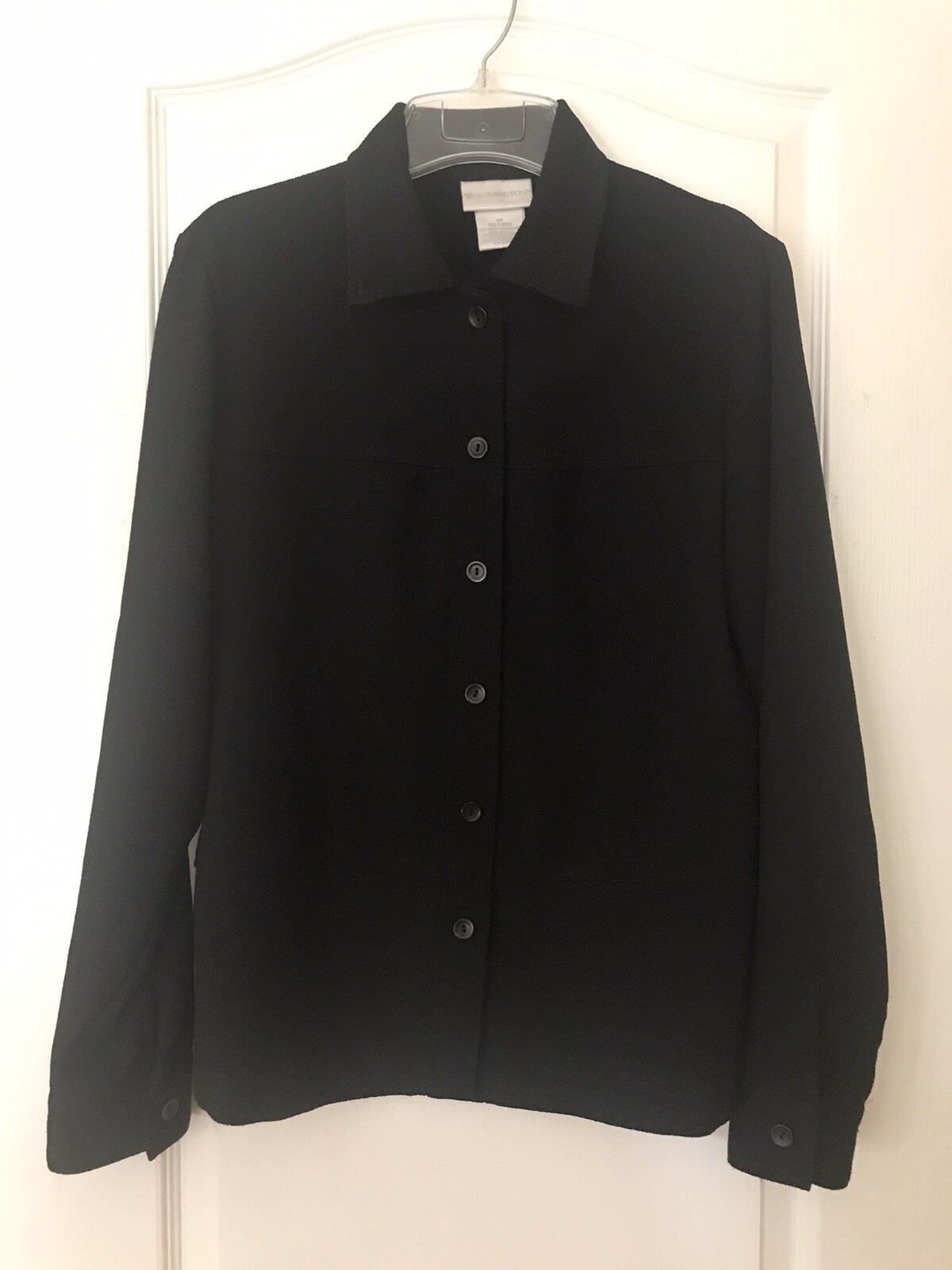 Worthington Women’s Black Shirt Jacket Size 10T Tall Cuff Slits eBay